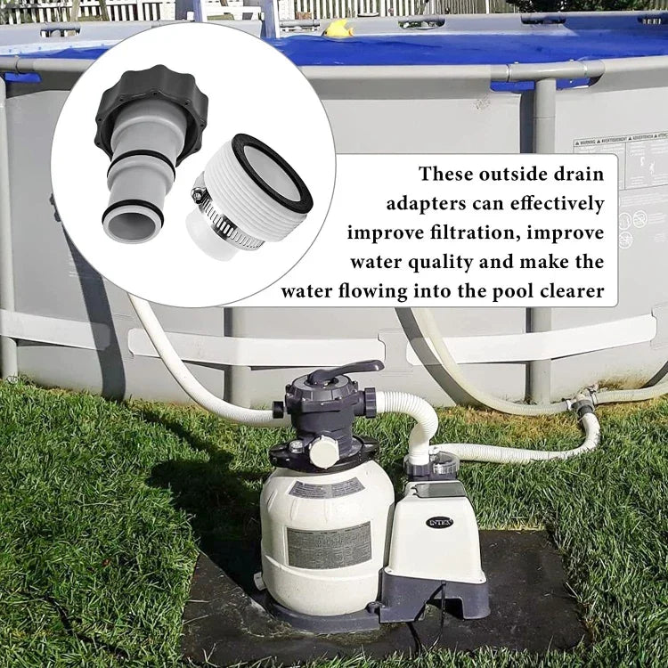Adaptateur de tuyau pour piscine Intex avec filetage intérieur, ensemble A, ensemble B, 1 adaptateur type A