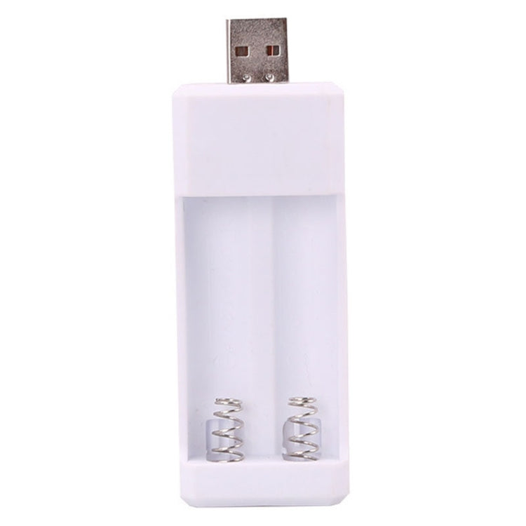 Chargeur de batterie rechargeable USB à insertion directe 2 emplacements pour piles AA / AAA, USB 2 emplacements