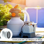 Adaptateur de tuyau type B pour raccords pompe piscine Intex 10722 / 25009, 1 adaptateur type B