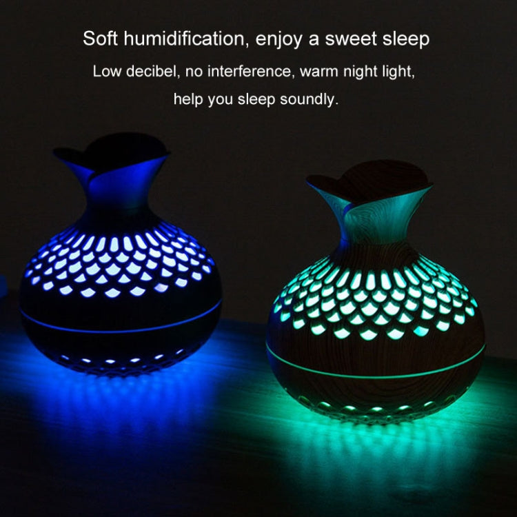 Diffuseur d'aromathérapie lumineux LED, petite vase domestique, humidificateur silencieux, diffuseur d'aromathérapie 2 en 1