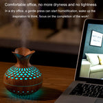 Diffuseur d'aromathérapie lumineux LED, petite vase domestique, humidificateur silencieux, diffuseur d'aromathérapie 2 en 1