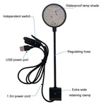 Lampe LED clip 5W pour aquarium, alimentation USB, lampe translucide pour plantes aquatiques