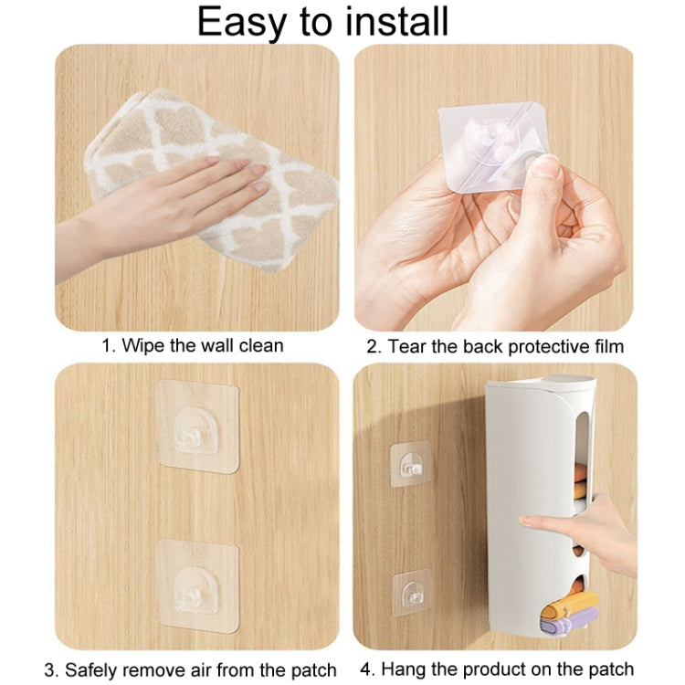 Organisateur de sous-vêtements mural sans perforation Support de rangement pour chaussettes domestique