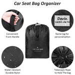 Sac de voyage pour siège de sécurité enfant pour voiture Sac de rangement pour poussette bébé et fauteuil roulant