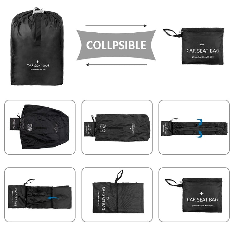 Sac de voyage pour siège de sécurité enfant pour voiture Sac de rangement pour poussette bébé et fauteuil roulant
