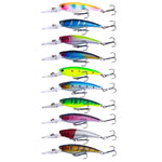 10 couleurs / set HENGJIA MI103 leurre minnow de plongée factice biomimétique Lua dur, 9,5cm 7,2g