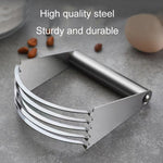 Mélangeur à Pâte Inox 5 Couches Courbé Coupe-Pâte Gadgets de Cuisine pour Pâtisserie