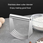 Mélangeur à Pâte Inox 5 Couches Courbé Coupe-Pâte Gadgets de Cuisine pour Pâtisserie