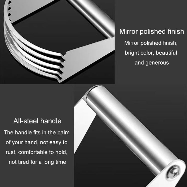 Mélangeur à Pâte Inox 5 Couches Courbé Coupe-Pâte Gadgets de Cuisine pour Pâtisserie