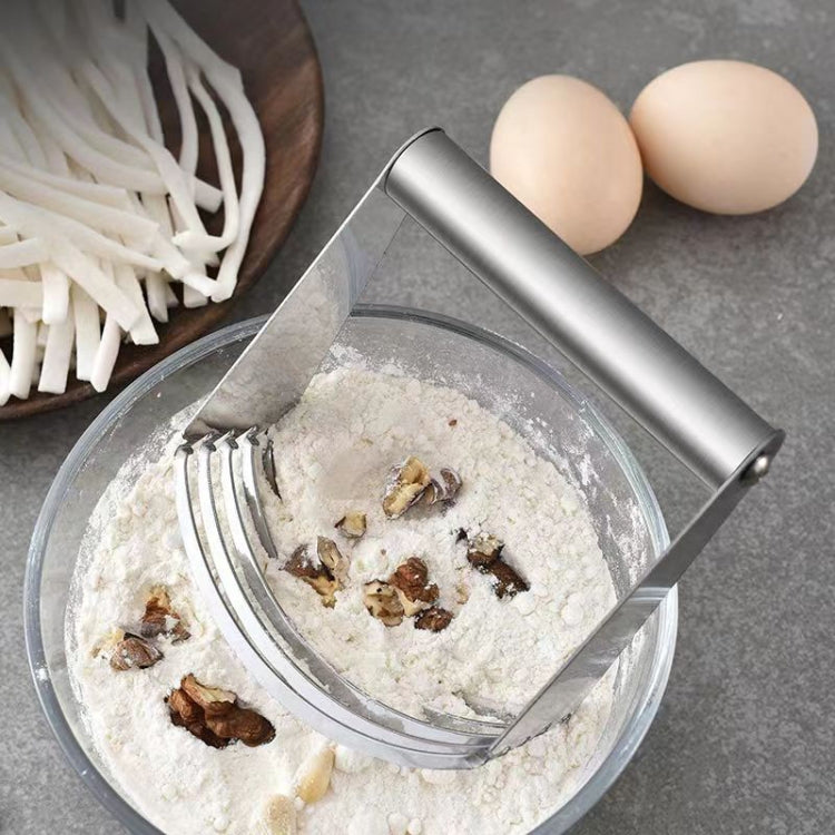 Mélangeur à Pâte Inox 5 Couches Courbé Coupe-Pâte Gadgets de Cuisine pour Pâtisserie