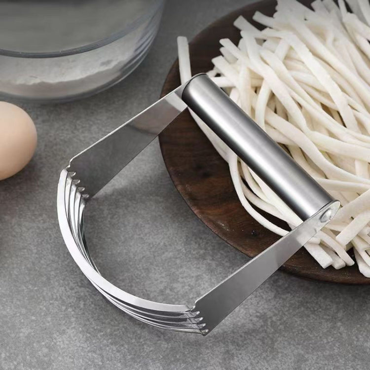 Mélangeur à Pâte Inox 5 Couches Courbé Coupe-Pâte Gadgets de Cuisine pour Pâtisserie