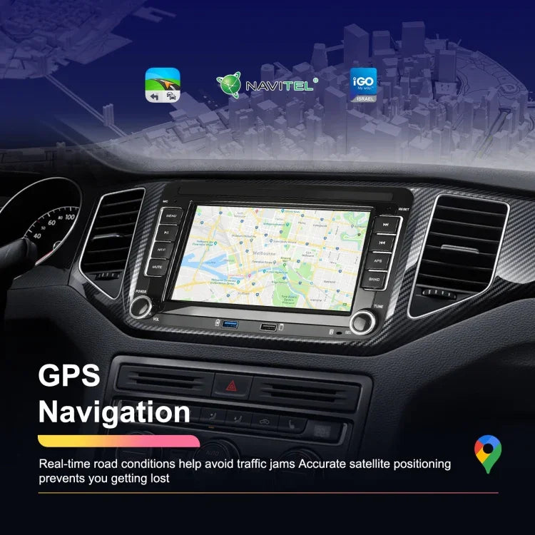 Pour Volkswagen/Skoda Lecteur 1+32G Grand Écran Carplay Navigation Android Caméra de Recul Machine Intégrée, 1+32G