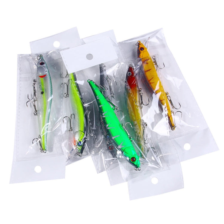 6 couleurs / set HENGJIA MI169 leurres de pêche Lua durs submergés, 12cm 13,6g