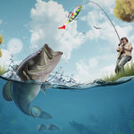 5 pièces / paquet HENGJIA SO071 leurre de pêche souple Lua à queue en T plombée, 8,5cm 10,6g