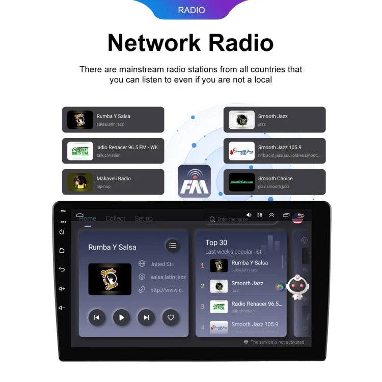 Lecteur Bluetooth de voiture à grand écran HD universel Android 6+128G, machine intégrée de navigation GPS Android, 7 pouces, 9 pouces, 10,1 pouces