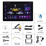 Écran de navigation Android 13,1 pouces 4+64G avec APK cartographique universel / Carplay / Image de recul, 13,1 pouces