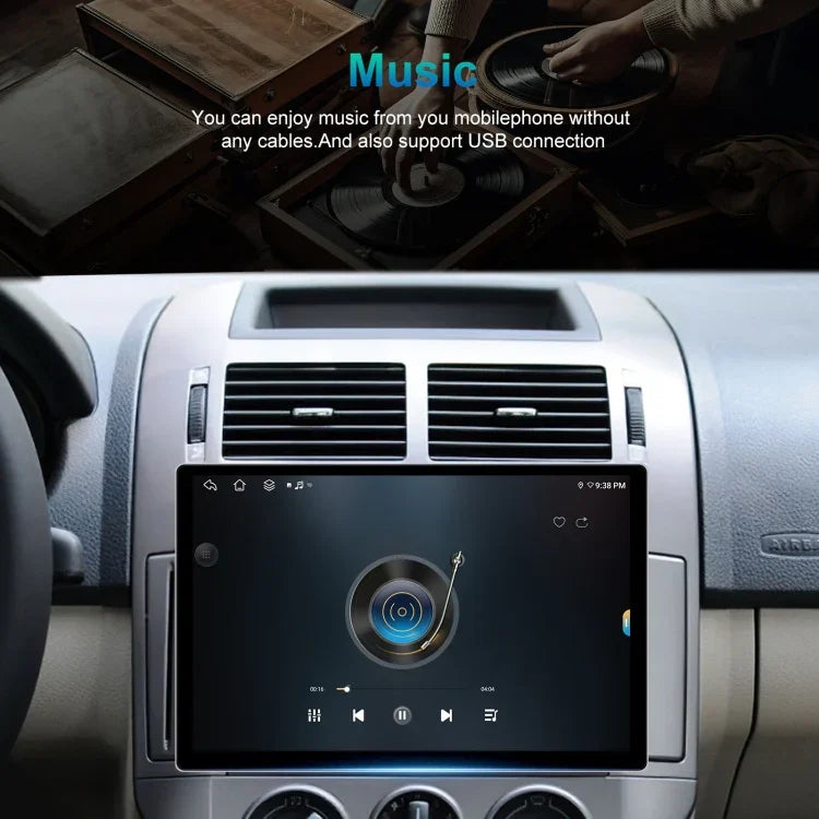 Écran de navigation Android 13,1 pouces 4+64G avec APK cartographique universel / Carplay / Image de recul, 13,1 pouces