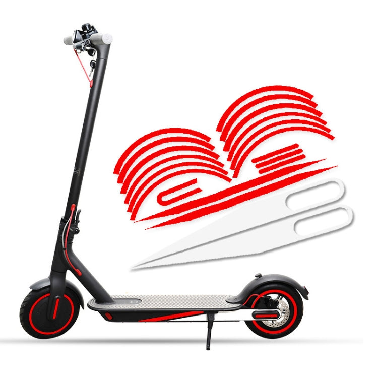 Autocollant réfléchissant étanche d'avertissement pour trottinette Xiaomi Mijia M365/1s/Pro/Pro2
