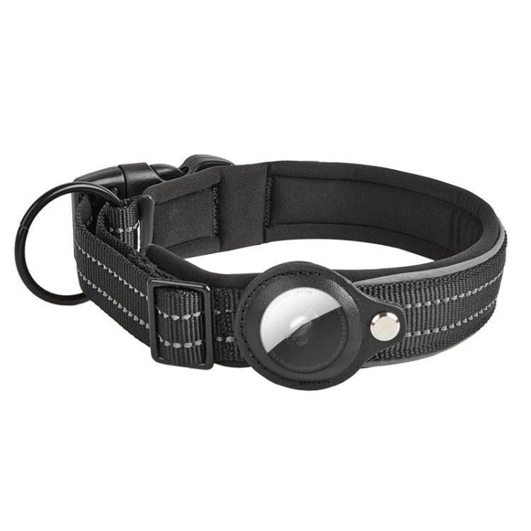 Pour collier de chien AirTag 2e génération / AirTag 1re génération Doublure en néoprène réfléchissante, tailles S, M, L, XL