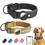 Pour collier de chien AirTag 2e génération / AirTag 1re génération Doublure en néoprène réfléchissante, tailles S, M, L, XL