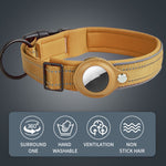 Pour collier de chien AirTag 2e génération / AirTag 1re génération Doublure en néoprène réfléchissante, tailles S, M, L, XL