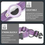 Pour collier de chien AirTag 2e génération / AirTag 1re génération Doublure en néoprène réfléchissante, tailles S, M, L, XL