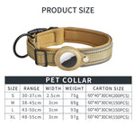 Pour collier de chien AirTag 2e génération / AirTag 1re génération Doublure en néoprène réfléchissante, tailles S, M, L, XL