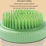 Gel douche rechargeable en capsules pour le bain des chats et des chiens, avec brosse de massage.