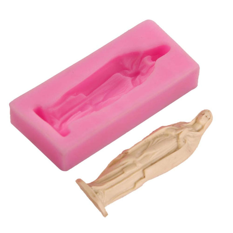 Moule en silicone Vierge Marie pour gâteaux en fondant, moule à chocolat ou pâte à modeler, outil de pâtisserie.