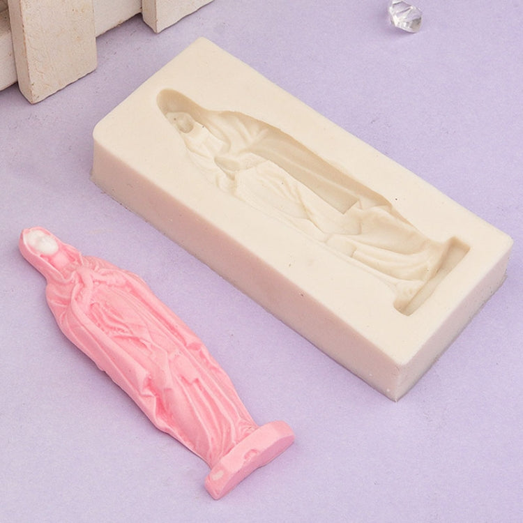 Moule en silicone Vierge Marie pour gâteaux en fondant, moule à chocolat ou pâte à modeler, outil de pâtisserie.
