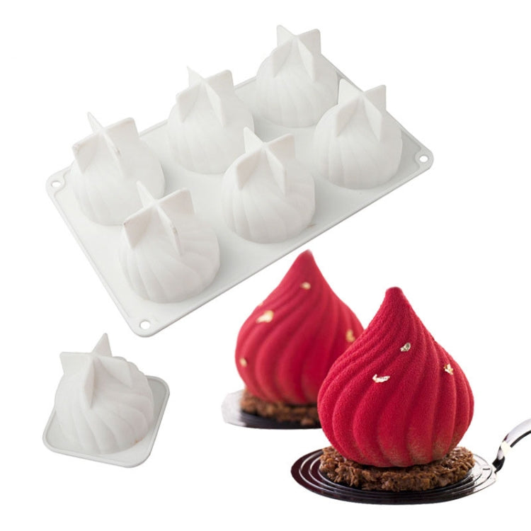 Moule à gâteau en mousse tourbillonnante en chocolat, moule en silicone en forme d'oignon pour dessert français, GT-105 simple, GT-106 à 6 cavités, GT-9 à 15 cavités