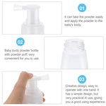 Bouteille vide en plastique portable pour vaporisateur de poudre anti-chaleur, 180 ml