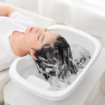 Lave-tête portable pour lit, lavabo pour laver les cheveux au lit pour les personnes blessées, âgées, femmes enceintes