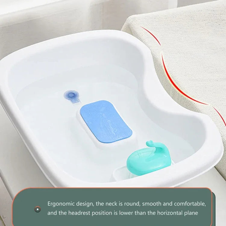 Lave-tête portable pour lit, lavabo pour laver les cheveux au lit pour les personnes blessées, âgées, femmes enceintes