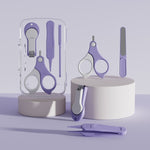 Ensemble coupe-ongles 4 en 1 pour bébé, kit de soins portable de voyage pour bébé