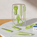 Ensemble coupe-ongles 4 en 1 pour bébé, kit de soins portable de voyage pour bébé