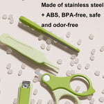 Ensemble coupe-ongles 4 en 1 pour bébé, kit de soins portable de voyage pour bébé