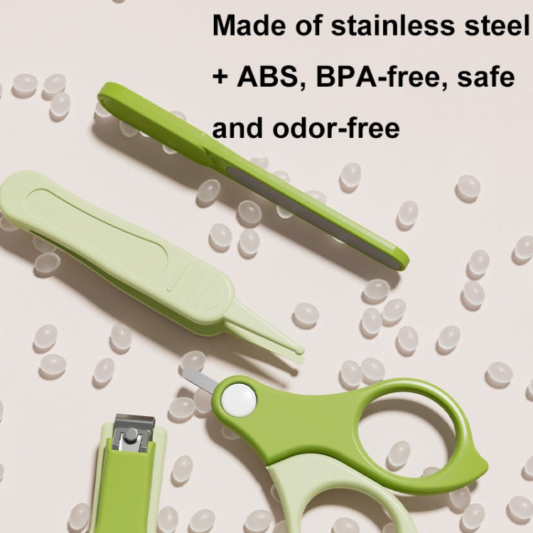 Ensemble coupe-ongles 4 en 1 pour bébé, kit de soins portable de voyage pour bébé