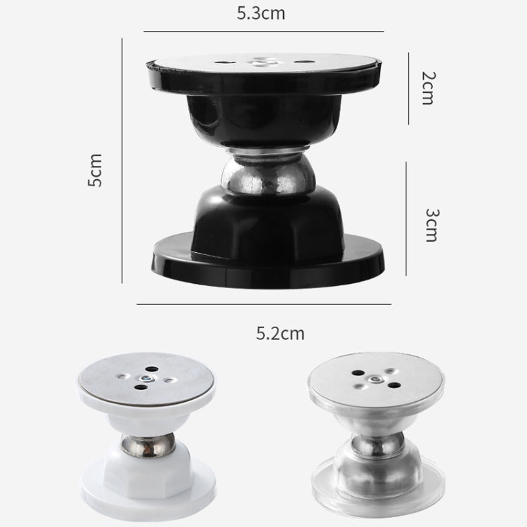 Butoir de porte anti-collision silencieux, magnétique puissant, en silicone, sans perçage, transparent, noir, blanc