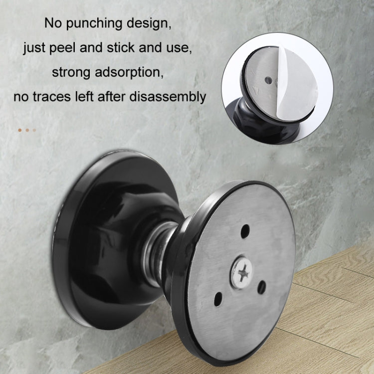 Butoir de porte anti-collision silencieux, magnétique puissant, en silicone, sans perçage, transparent, noir, blanc