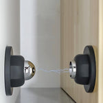 Butoir de porte anti-collision silencieux, magnétique puissant, en silicone, sans perçage, transparent, noir, blanc