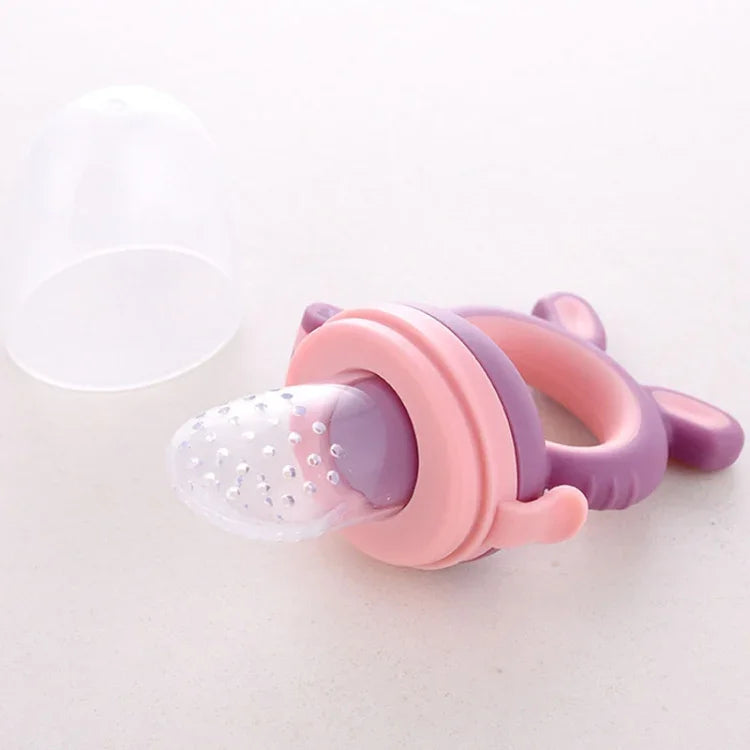 Tétine de bébé Distributeur auxiliaire de fruits et légumes Tétines de biberon pour bébé, Grand bleu, Bleu moyen, Petit bleu, Grand vert, Vert moyen, Petit vert, Grand violet, Violet moyen, Petit violet