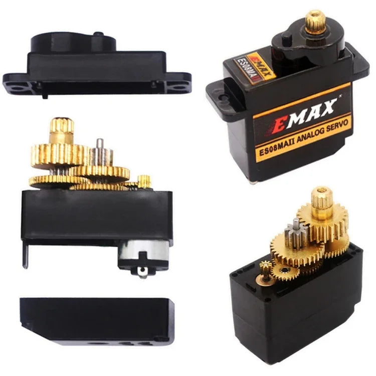 Servo micro à dents métalliques EMAX ES08MA II 12 g, EMAX ES08MA II
