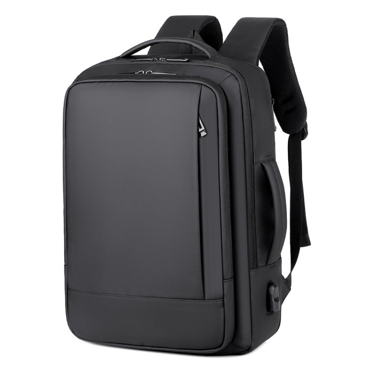 Sac à dos d'affaires étanche extensible pour ordinateur portable avec port USB