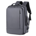 Sac à dos d'affaires étanche extensible pour ordinateur portable avec port USB