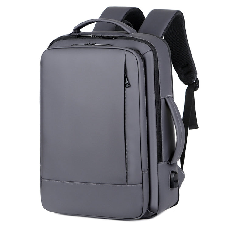 Sac à dos d'affaires étanche extensible pour ordinateur portable avec port USB