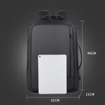 Sac à dos d'affaires étanche extensible pour ordinateur portable avec port USB