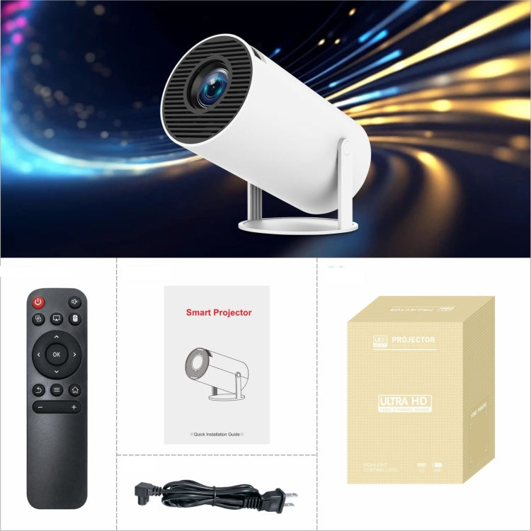 Projecteur intelligent HY300 PRO système Android 11.0 160 lumens portable, prise EU, prise US, prise UK, prise AU