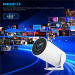 Projecteur intelligent HY300 PRO système Android 11.0 160 lumens portable, prise EU, prise US, prise UK, prise AU