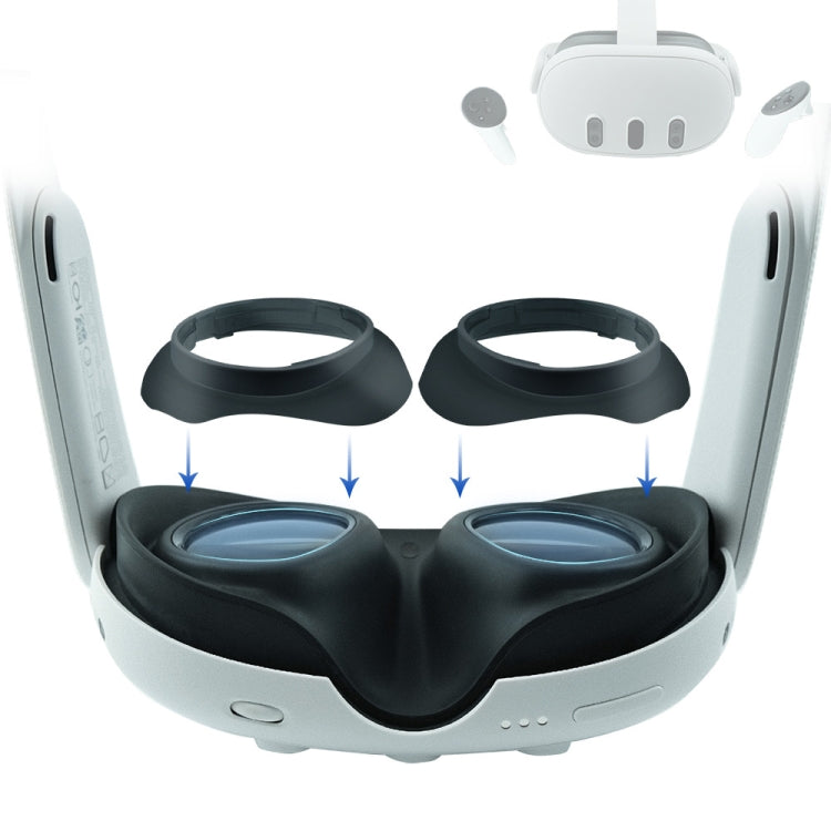 Pour Meta Quest 3 VR Lunettes Protecteur de Lentille Cadre pour Empêcher Vos Lunettes de Rayer les Lentilles VR